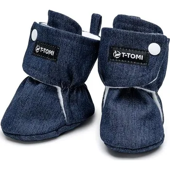 Capáčky T-TOMI Capáčky Denim Navy (3-6 měsíců)