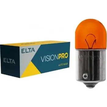 Autožárovka 12V 10W BaU15s, oranžová, Elta