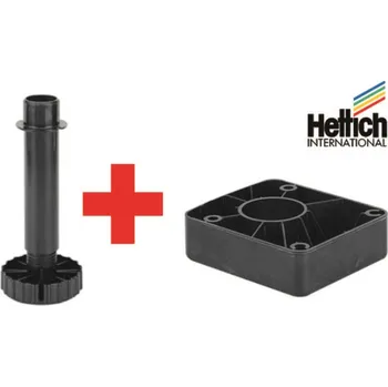 Hettich Noha soklová Korrekt 100mm + kluzák