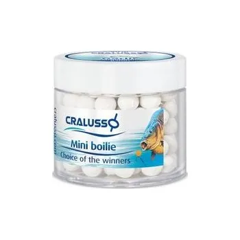 Boilies Cralusso Plovoucí Fluo Mini boilies bílé 12mm 40g - Česnek