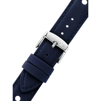 Kožený řemínek Morellato Tropea 5968D99.064 M, modrý, recyklovaný materiál - 20 mm