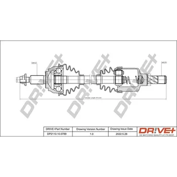 Poloosa kola Hnací hřídel Dr!ve+ DP2110.10.0789