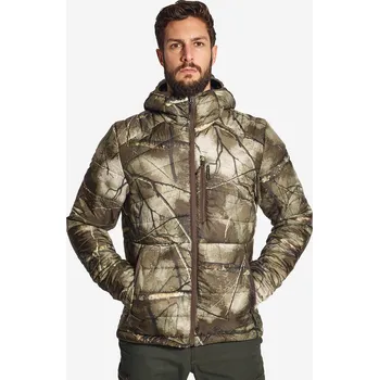 SOLOGNAC Lovecká prošívaná bunda 900 skladná maskování Treemetic S KAŠTANOVÁ|ZELENÁ