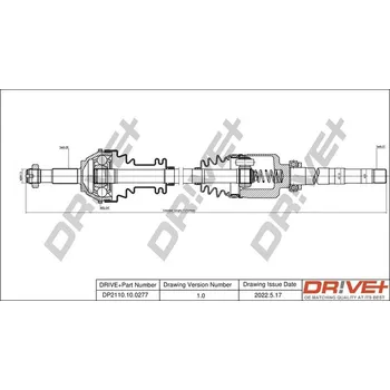 Poloosa kola Hnací hřídel Dr!ve+ DP2110.10.0277
