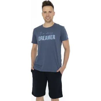 Pánské pyžamo Leptir pyžamo pánské 506/01 - modrá, XL (Pánské pyžamo Leptir)