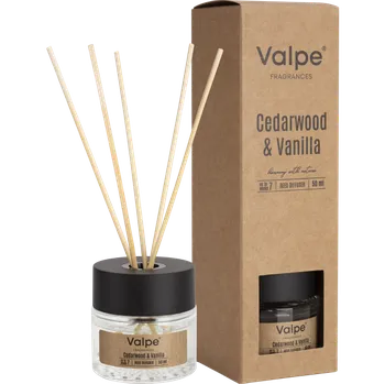 Aroma difuzér BISPOL-AURA Vonný difuzér Cedrové dřevo a vanilka - sklo 50ml