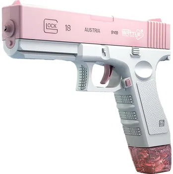 Dětská zbraň Automatická vodní pistole Spray se zásobníky 23 x 17 x 3,5 cm růžová