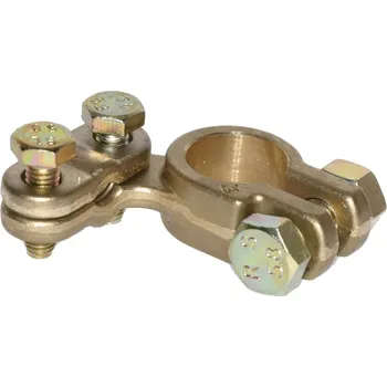 Autobaterie svorka akumulátoru, mosazná, plus