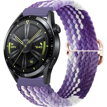 Řemínek na hodinky BSTRAP | BStrap Elastic Nylon reminek na Xiaomi Amazfit GTR 42mm, grape (SSG024C1203)
