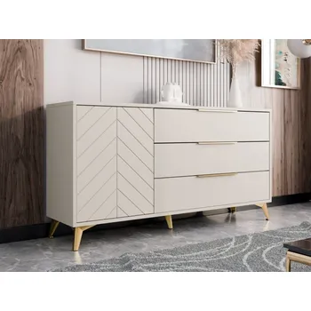 Ložnice Komoda Siprynt 1D3SZ, Barva: pískově béžová MIRJAN 5903211330612