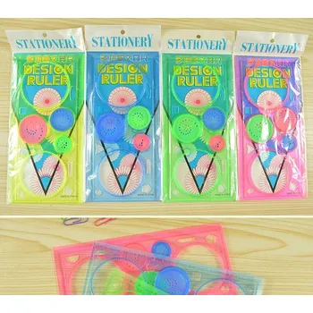 Dřevěná hračka Spirograf - barevný (Barevný Spirograf)