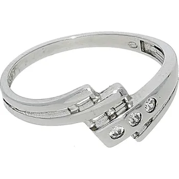 Prsten Goldstore Stříbrný jemný prsten Velikost: 56