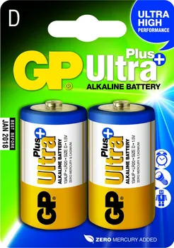 Článková baterie GP Ultra Plus Alkaline D 2 ks