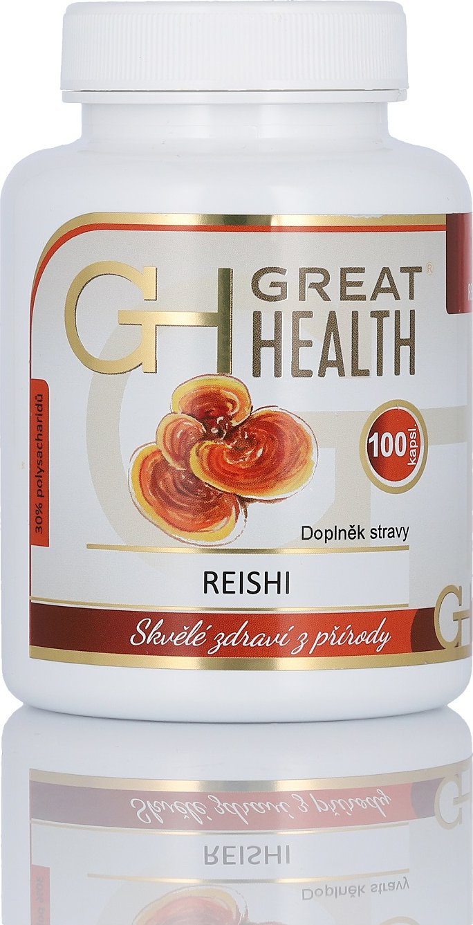 Great Health Reishi 30% polysacharidů, 100 tobolek