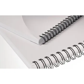Vázací hřbet COPIERLAND Kovové hřbety černé 3:1 pro drátěnou vazbu, průměr 6,9mm, vazba max. 35 listů, 100ks