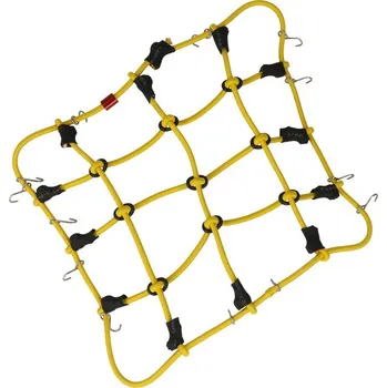 RC náhradní díl Robitronic poutací síť s háčky 15x12cm žlutá - R21001Y
