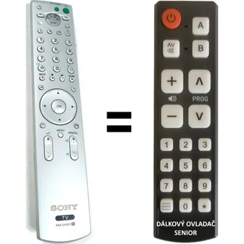Sony RM-EA001, RM-EA002, RM-ED001, RM942 náhradní dálkový ovladač pro seniory