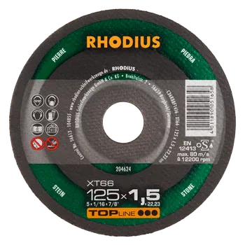 Řezný kotouč RHODIUS Extra tenký řezný kotouč XT66 125 x 1,5 x 22,23 TOPline