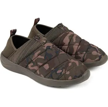 Rybářské oblečení FOX - Pantofle Camo/Khaki Bivvy Slipper, vel. 46