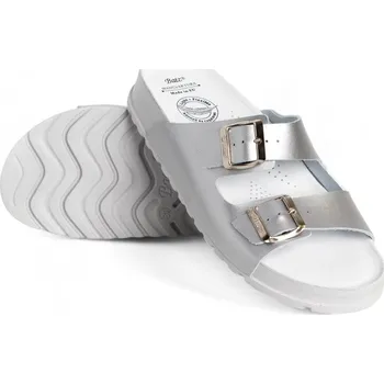 Dámské pantofle DÁMSKÉ PANTOFLE BATZ ZAMIRA SILVER STŘÍBRNÁ Barva: STŘÍBRNÁ, Velikost: 41