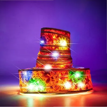 LED páska KIK Stuha dekorativní LED pásek 10m 100LED vánoční stromek světla vánoční dekorace vícebarevné s bateriemi