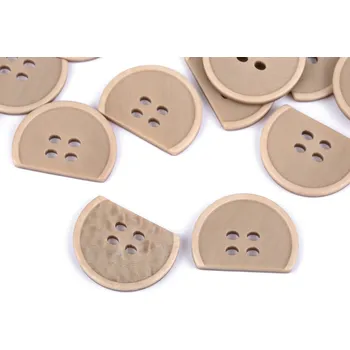 Galanterie Knoflík designový půlený 28mm (Knoflík plastový půlený 28mm)