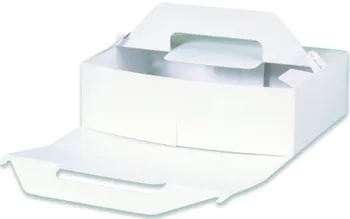 Jednorázové nádobí Hit Office 902.08 odnosová krabice s uchem bílá 27 x 18 x 8 cm