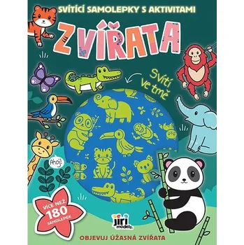 interaktivní kniha Jiri Models Svítící samolepky s aktivitami Zvířata