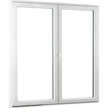 Okno SKLADOVÁ-OKNA.cz Dvoukřídlé plastové balkónové dveře REHAU Smartline+ - 1700 x 2080 mm Bílá