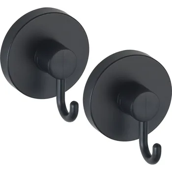 Věšák Wenko Sada koupelnových háčků, 2 ks, Vacuum-Loc, černé