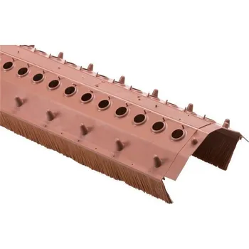 Větrací pás hřebene HPI s kartáčem 1000 x 180 x 75 mm cihlově červený