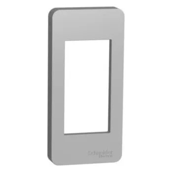vypínač SCHNEIDER ELECTRIC UNICA STUDIO Krycí rámeček úzký, 1M, aluminium