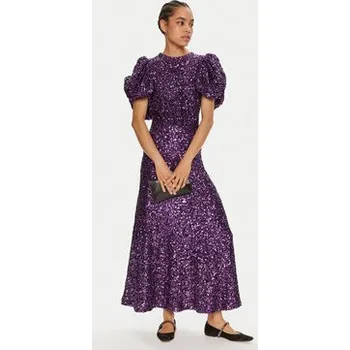 Dámské šaty ROTATE Koktejlové šaty 1115792073 Fialová Regular Fit 38
