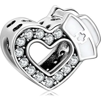 Přívěsek NUBIS® Stříbrný přívěsek korálek na náramek - B0026