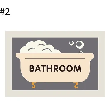 Koupelnová předložka Koberec do koupelny rychleschnoucí protiskluzový - Koupelnová předložka H-200006154,S 60 x 40 cm