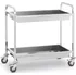 Servírovací stolek Royal Catering RCGW 2 101 x 55 x 96,5 cm nerezový
