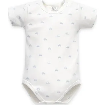 PINOKIO Body krátký rukáv Lovely Day BabyBlue AUTÍČKA - 92