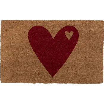 Rohožka Kokosová rohožka s motivemvelkého srdce - 75*45*1 cm