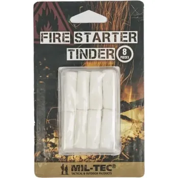 Podpalovač Survival podpalovač TINDER 8kusů (Univerzální materiál k rozdělání a udržení ohně, součást výstroje mnoha elitních vojenských jednotek.)