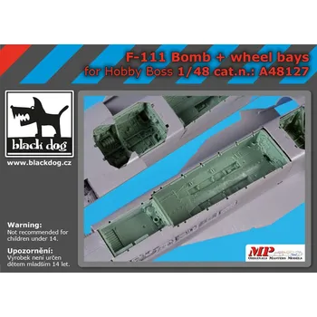 Plastikový model Blackdog 1/48 F-111 bomb+wheel bay (HOBBYB)