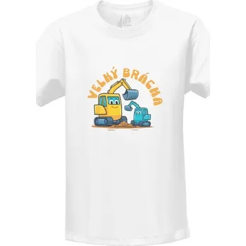 Chlapecké tričko Tričko s potiskem Velký brácha - bagry dětské