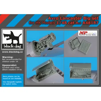 Plastikový model Blackdog 1/48 Avro Lancaster Big set (HK MODEL)