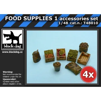 Plastikový model Blackdog 1/48 FOOD SUPPLIES 1 accessories set