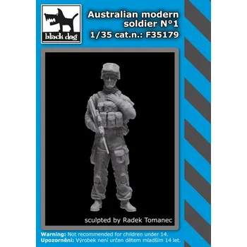 Plastikový model Blackdog 1/35 Australian modern soldier No.1 (1 fig.)