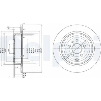 Brzdový kotouč Brzdový kotouč DELPHI BG3049