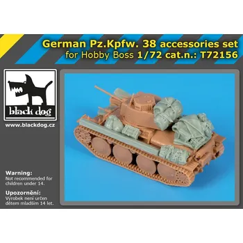Plastikový model Blackdog 1/72German Pz.Kpfw 38 accessories set (HBB)