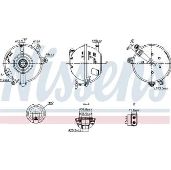 Chladič motoru Vyrovnávací nádoba, chladivo NISSENS 996324