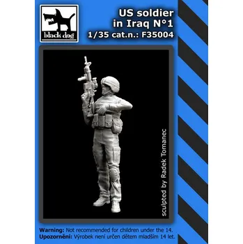 Plastikový model Blackdog 1/35 US Soldier in Iraq No.1 (1 fig.)