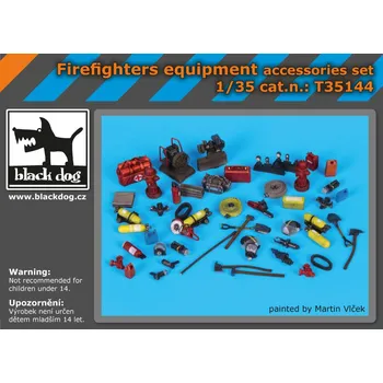 Plastikový model Blackdog 1/35 Firefighters equipment accessories set