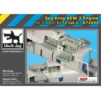 Plastikový model Blackdog 1/72 Sea King AEW 2 Engine (DRAG)